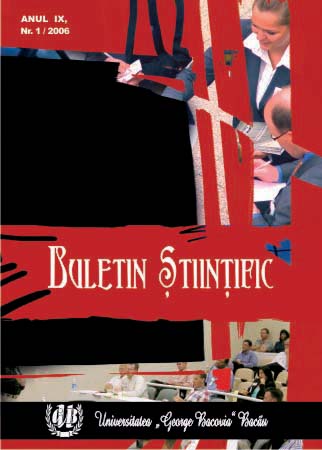 Buletin stiintific nr 1 (2006)
